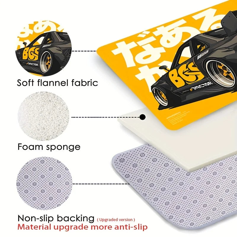Nissan 180SX Drift Car Rug