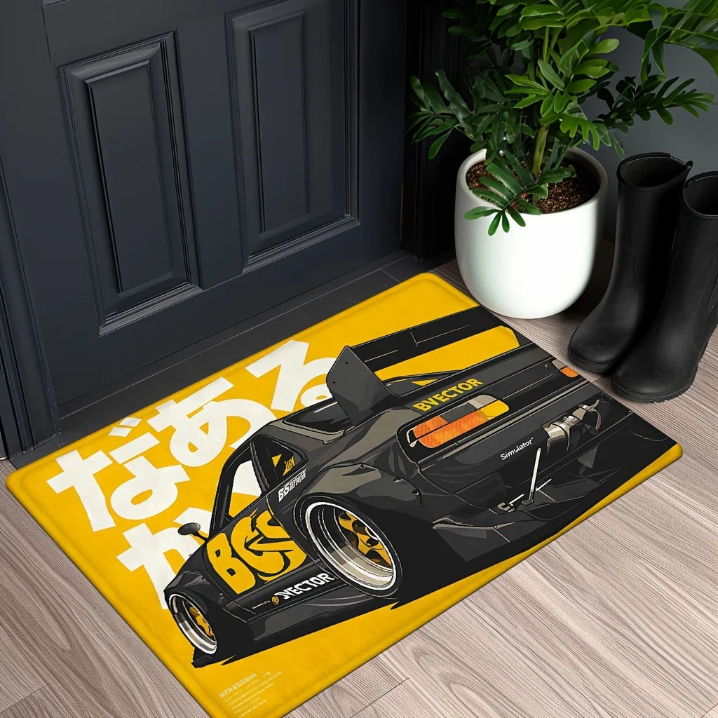 Nissan 180SX Drift Car Rug