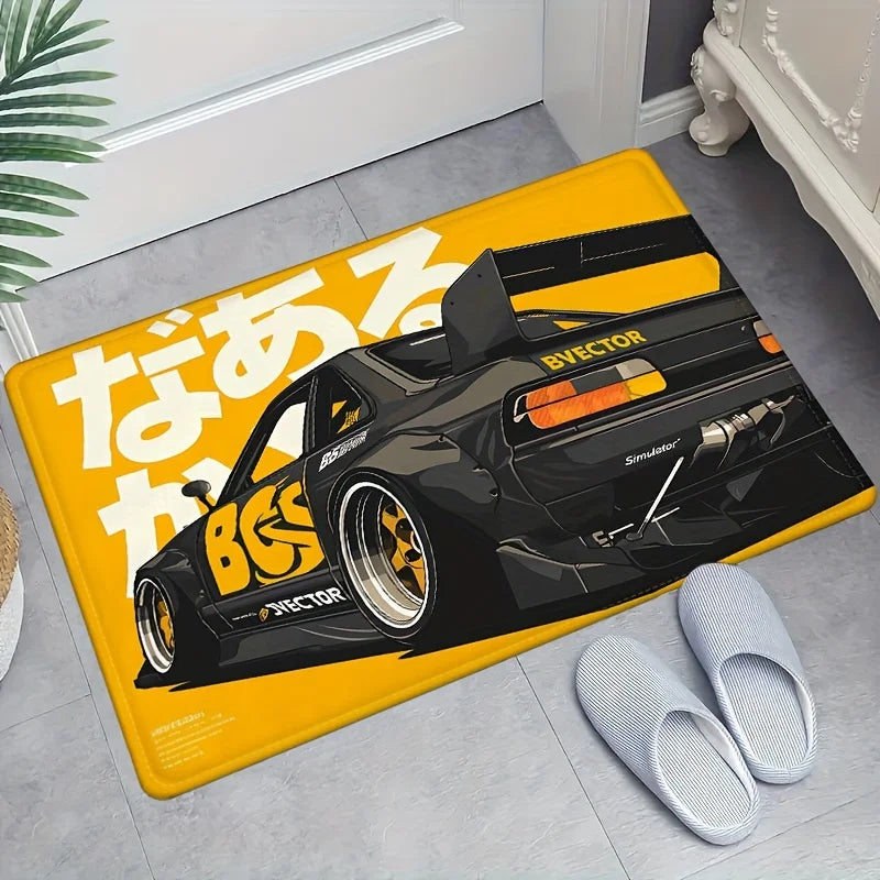 Nissan 180SX Drift Car Rug