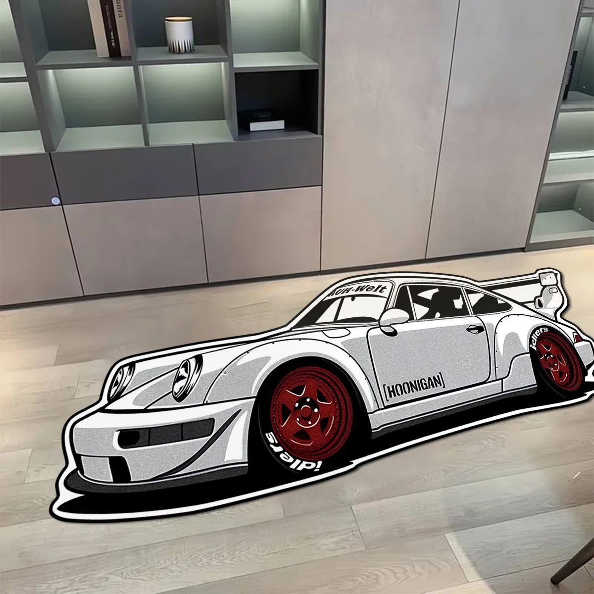 Porsche 911 RWB Car Rug