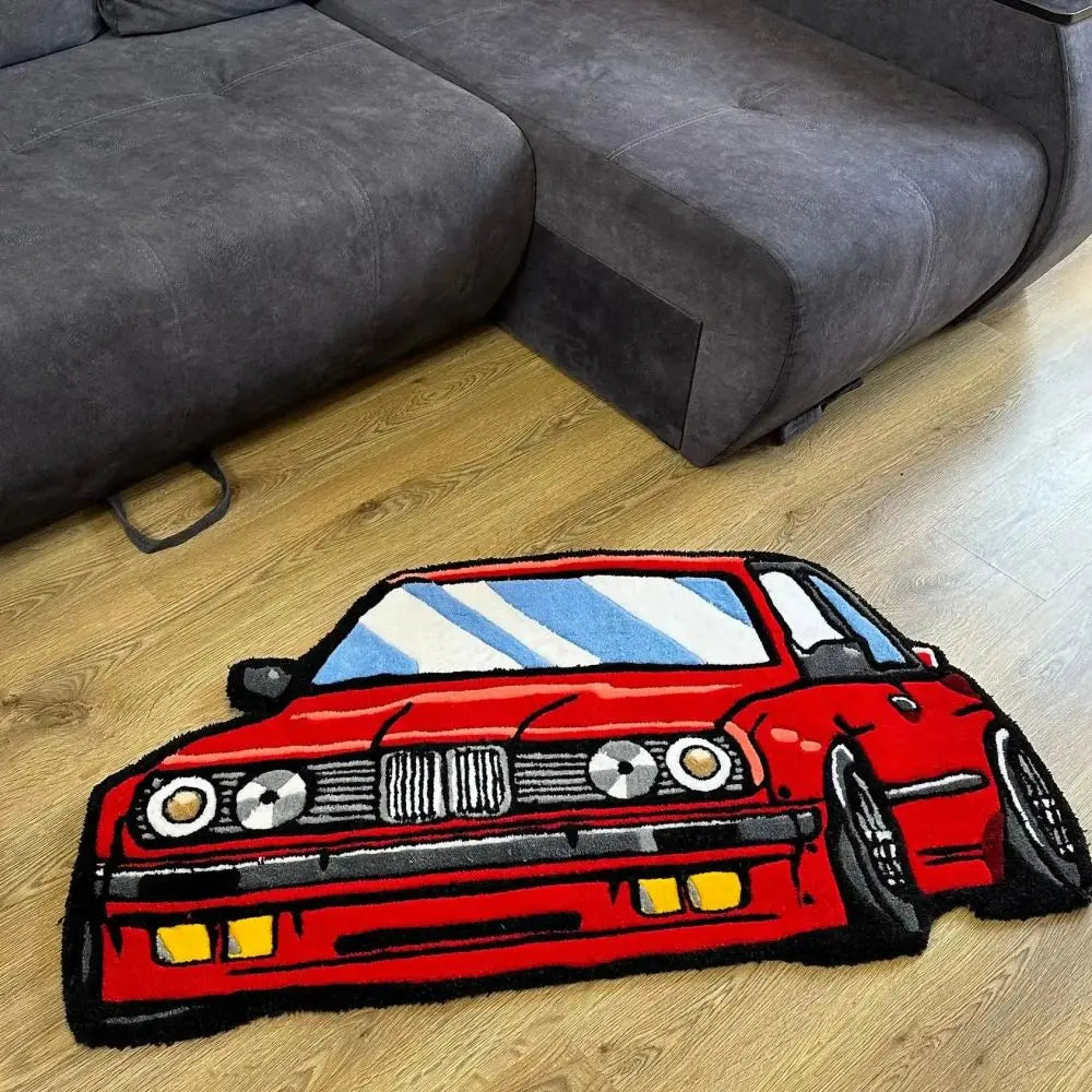 BMW Car Shaped Floor Rug